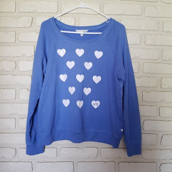 Victoria's Secret Tops - Victoria's Secret Heart Wide Neck Sweatshirt